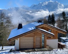 Chalet moderne Combloux / Megève 10-12 personnes avec vue panoramique sur le Mont Blanc / Sauna