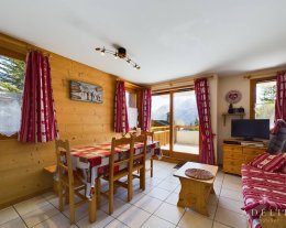 3 pièces 4/6 pers en plein centre de la Rosière