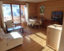 2* GRAND APPARTEMENT CHALEUREUX SUR HAUTEURS STATION