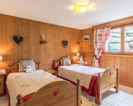 MARS :AVRIL :DISPONIBLE   magnifique bas de chalet***jardin  2CH lit fait  500M des pistes  200M DU CENTRE 