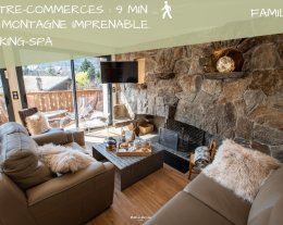 Chalet HYGGE Saint-Lary - Centre / Gîte Comfort / ****  5D / 4 Chbres  / 5 pièces - 95m²  / 12 pers/ Spa - Vue Imprenable- Accueil Vélo - Parking sécurisé avec Bornes rech VE